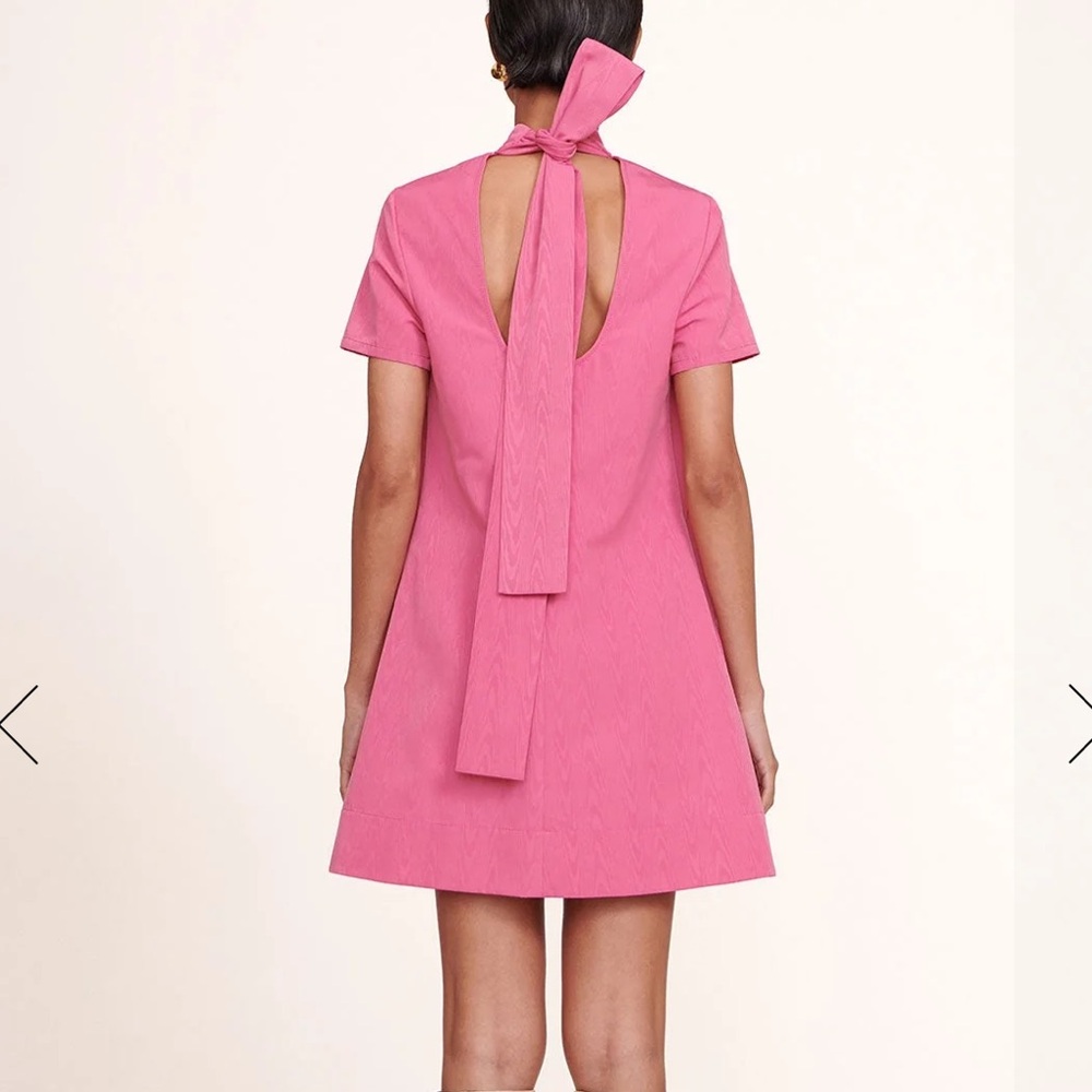 Staud Mini ilana dress lollipop pink